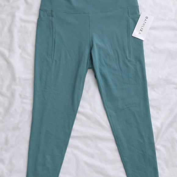 NWT Altheta Teal leggings size Large - Picture 2 of 5